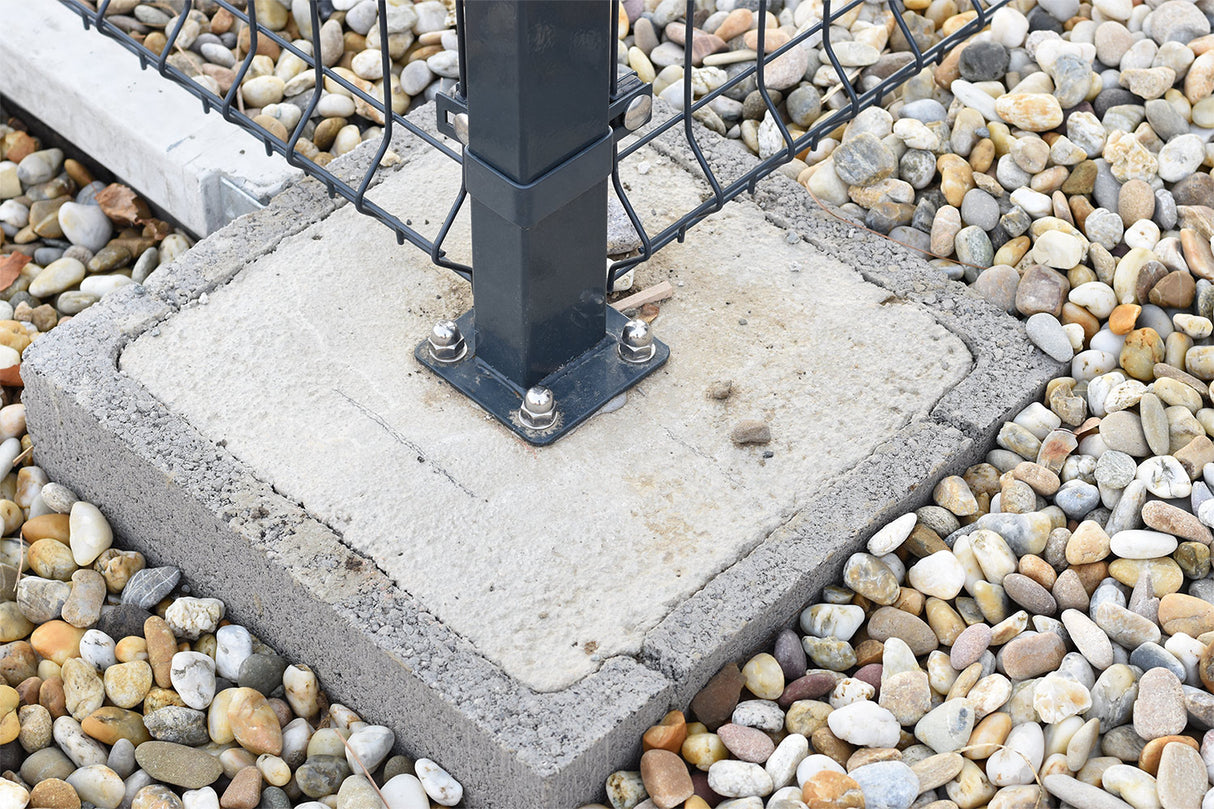 Corner bracket for post ZnPVC 60x40mm anthracite