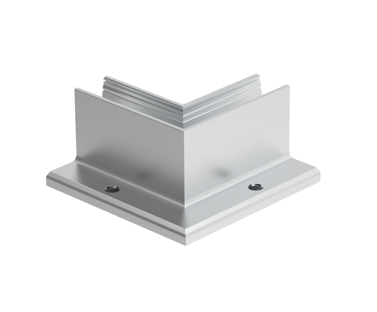AL. profile, top mount 90° IN corner