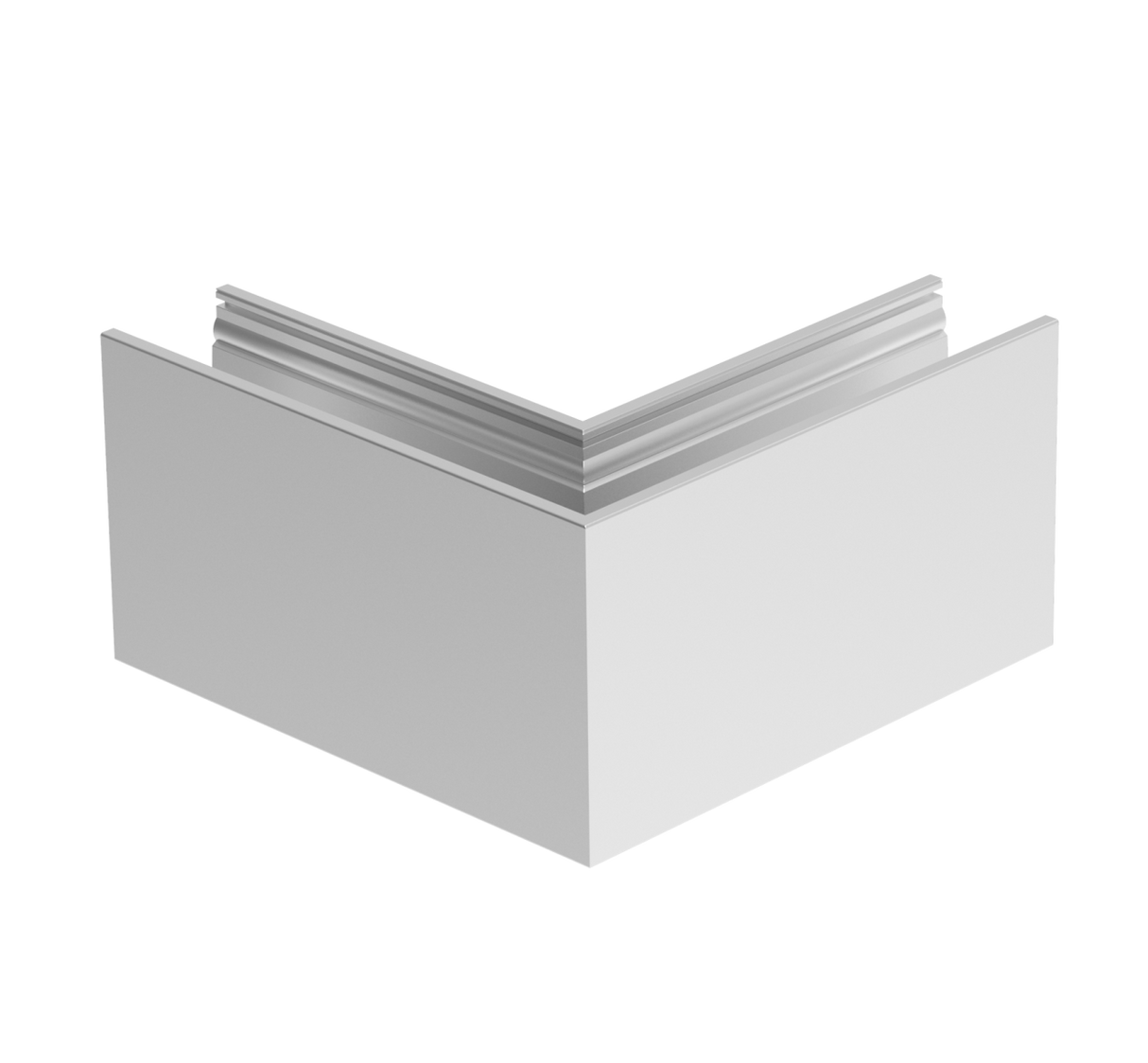 AL. profile, top mount 90° IN corner AL/ELOX/Sati
