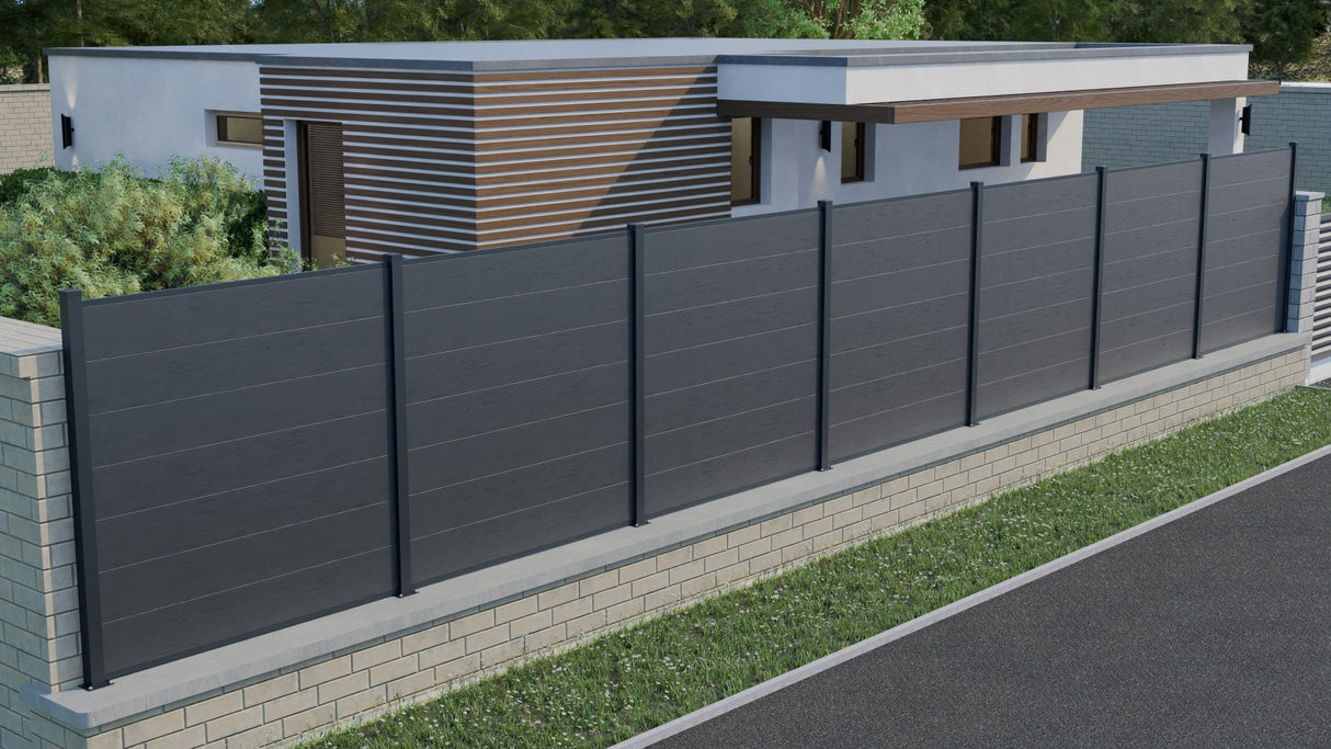 Tavola di recinzione WPC KASANDRA 258x20x1830mm, antracite