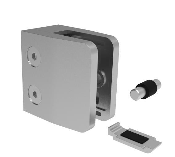 Glass clamp model 26 - color ZAMAK, COLOR, 40x40x2