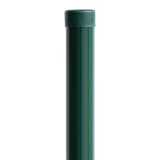 Palo zincato D38mm con tappo in PVC, 1500mm - Verde RAL 6005