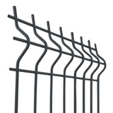 Panneau de clôture soudé 3D ZnPVC 2500x2030x4mm anthracite