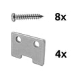 Connecting material for the aluminum partition