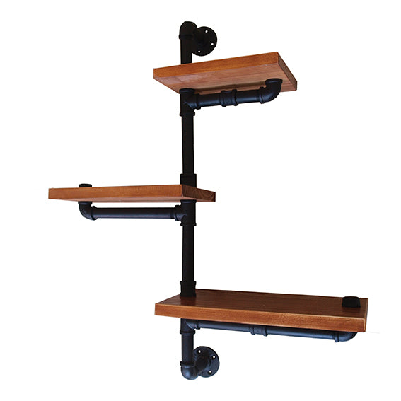 Wall shelf - TETRIS redbrown - 014