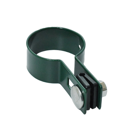 Endklemme für Pfosten ZnPVC D60mm grün