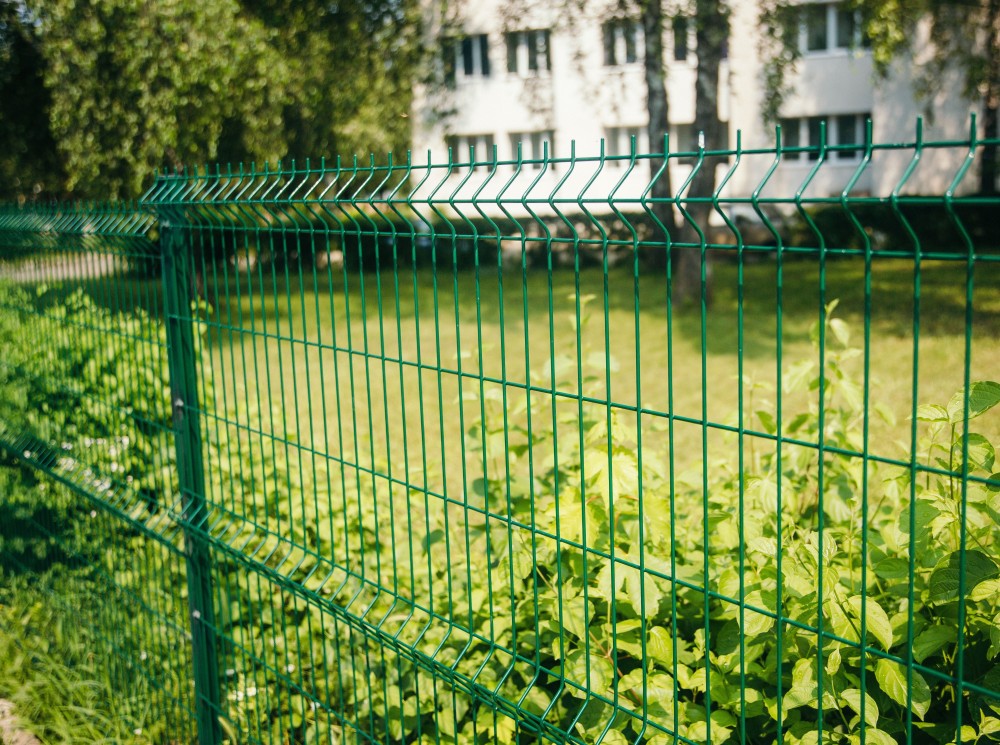 Welded panel fence ZnPVC 2500x1530x4mm green