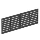 Doppelflügeltore aus Aluminium