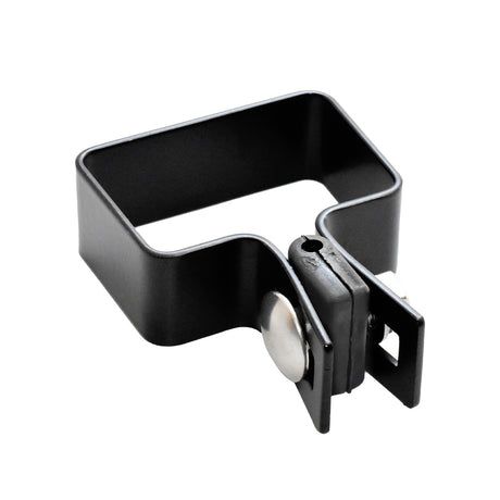 Endklemme für Pfosten ZnPVC 60x40mm schwarz M