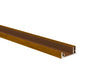 Click - lock Aluminium Zaunadapter - Abdeckleiste für Füllungen - 6000 mm - Holzdekor GOLDENE EICHE W03