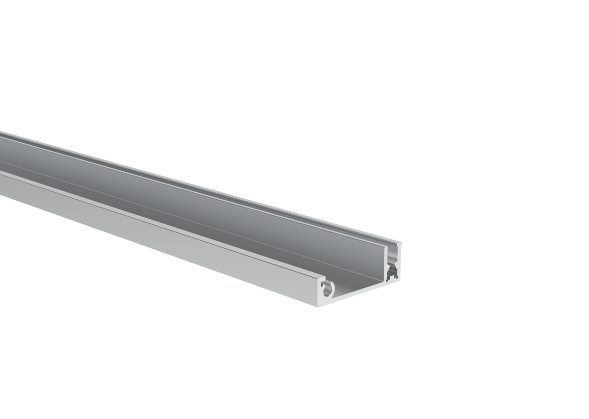 Click - lock Aluminium-Zaunadapter - Abdeckleiste für Füllungen - 6000 mm, Natural, Oberfläche - 2. Wahl