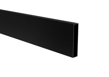 Aluminum slat, 20x100x1,1-6000mm, black RAL9005