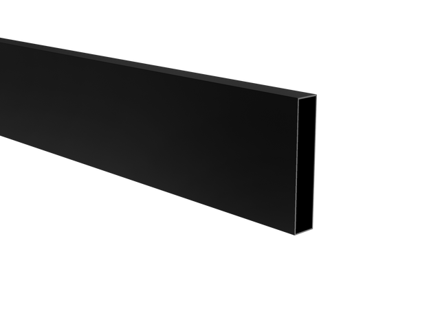 Aluminum slat, 20x100x1,1-6000mm, black RAL9005