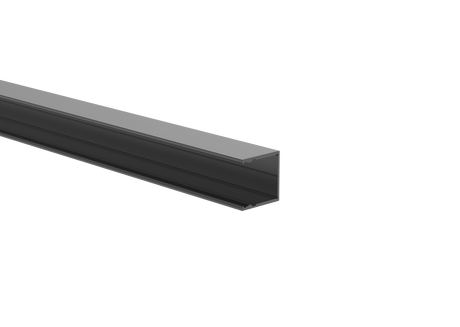 Aluminum U-adapter 25x25-6000mm R7016