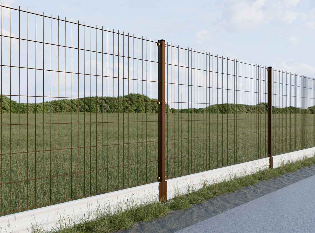 Post 60x40mm ZnPVC 1800mm brown