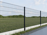 Pozinkovaný stĺpik 60x40mm s PVC čiapkou, 1800mm - Čierna matná  RAL 9005