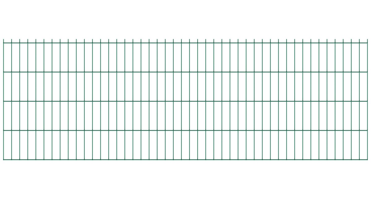 Welded fence panel N2D 2500x830mm D5/4/5mm green