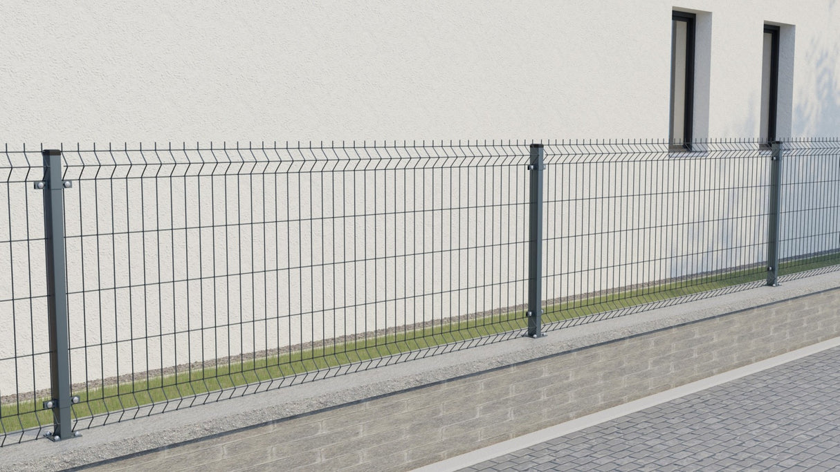 Welded fence panel 3D ZnPVC 2500x1030x4mm anthracite