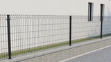 Welded fence panel 3D ZnPVC 2500x1230x4mm black