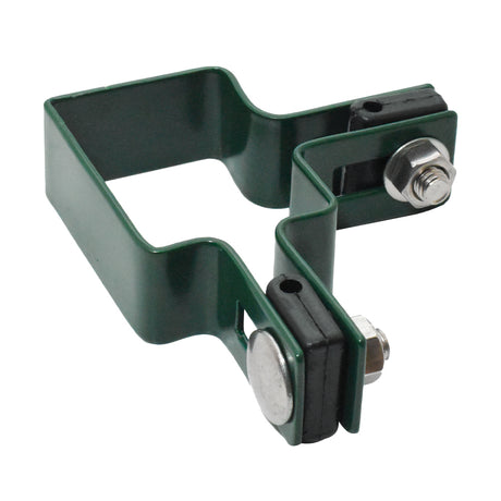 Eckhalterung für Pfosten ZnPVC 60x40mm grün