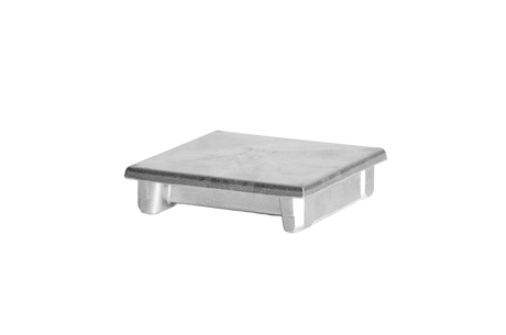 Aluminum cap post 100x100 flat - natural