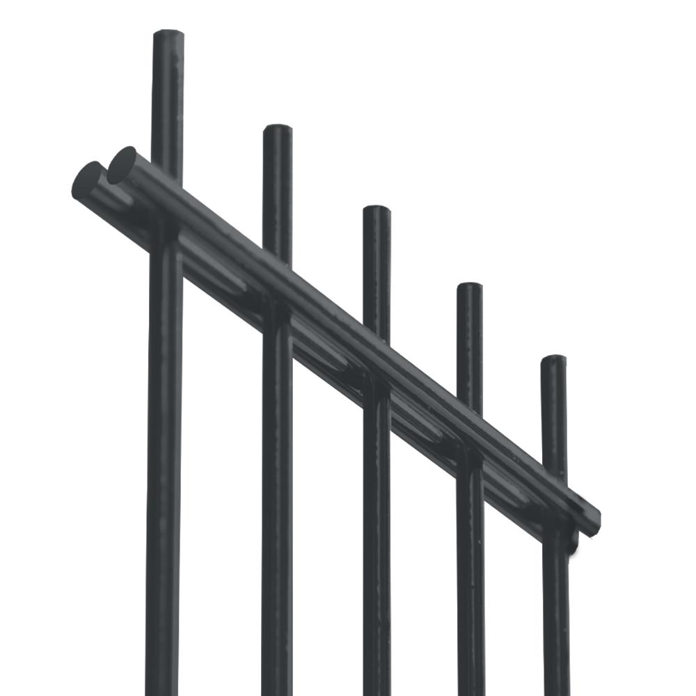 Zváraný plotový panel N2D 2500x1430mm D6/5/6mm antracit