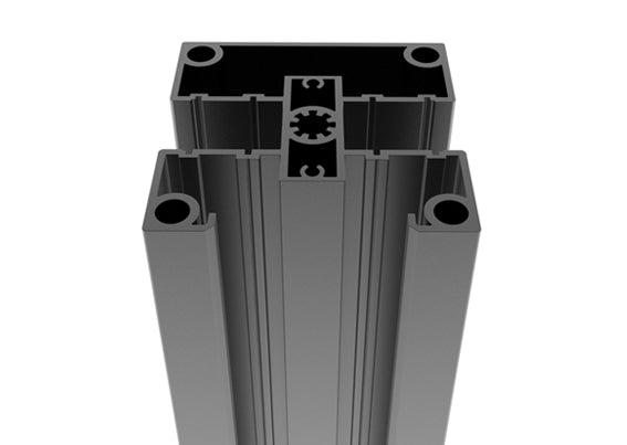 Aluminum fence post 80x80-2500mm R7016