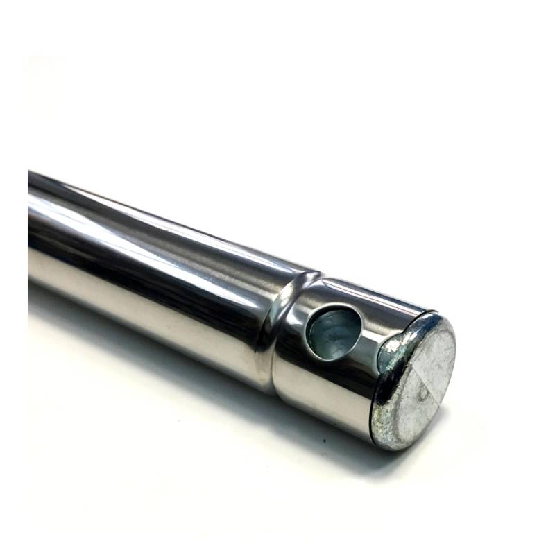 Threaded rod set with nut and tube