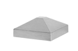 Aluminum canopy post 80x80 pyramid - natural