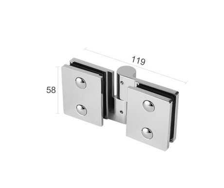 Hinge for glass shower door