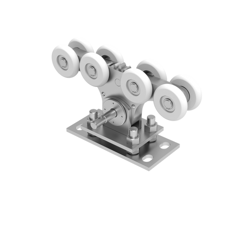 Cantilever gate carriage Zn+NYLON, profile 90x99mm