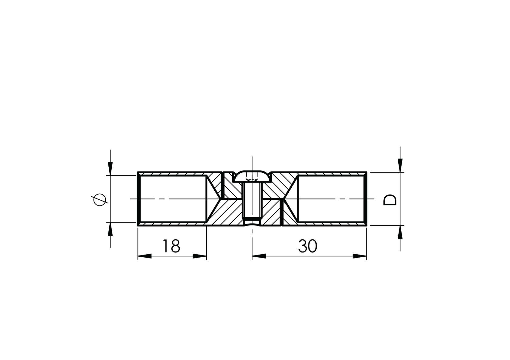 Adjustable round bar connector