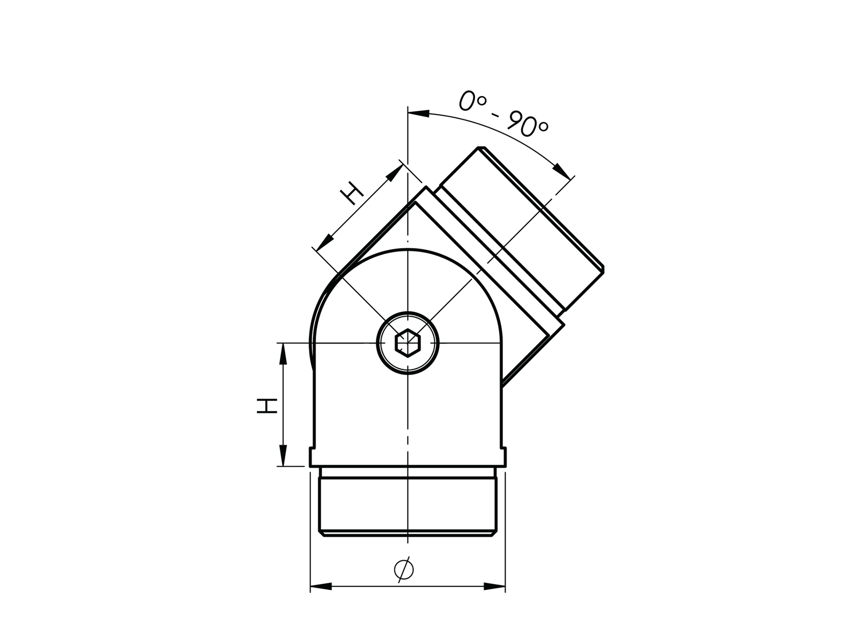 Flush angle
