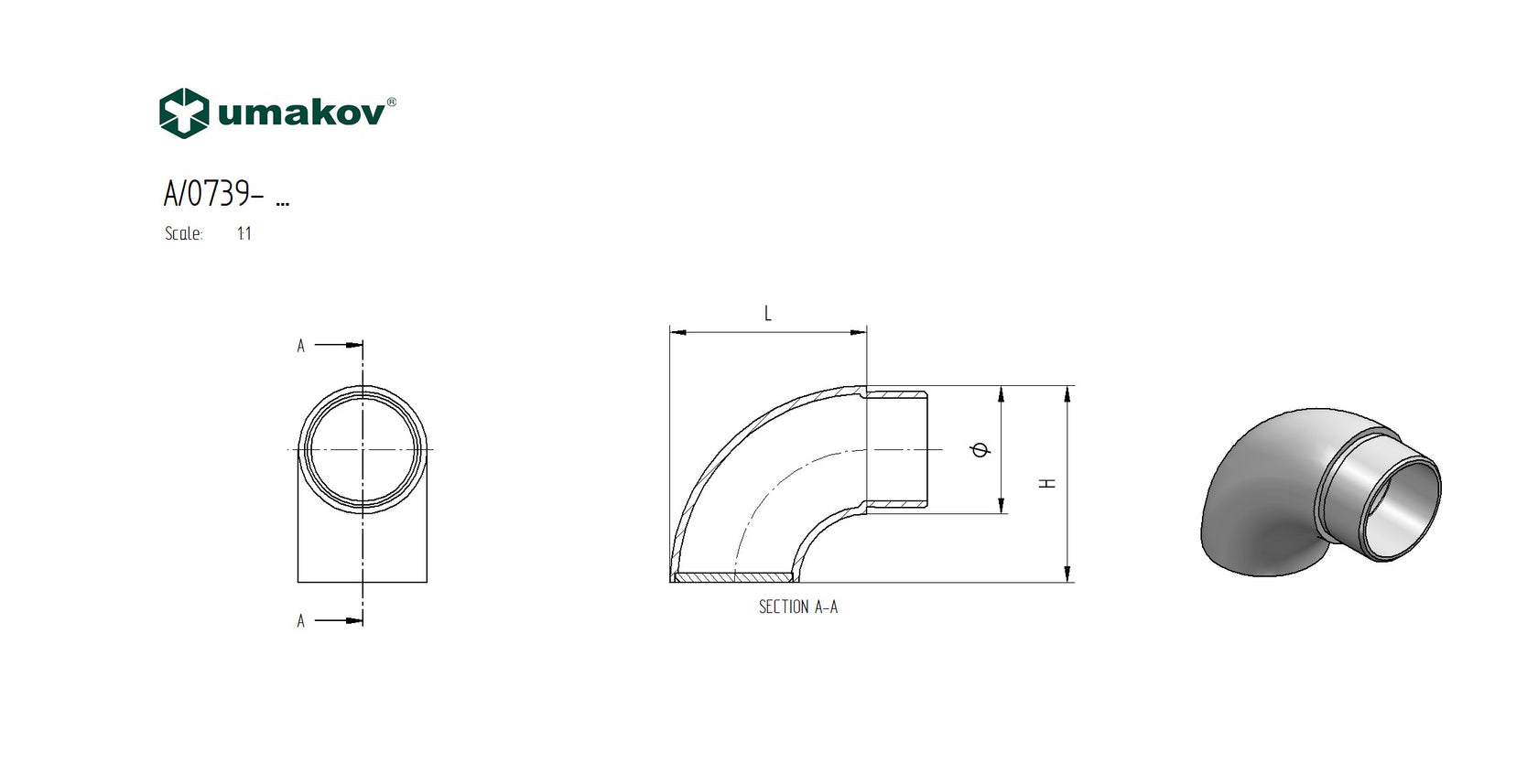 End cap - bracket finish