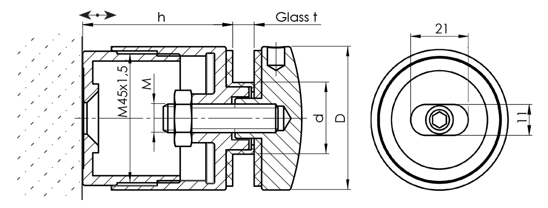 Glass adapter