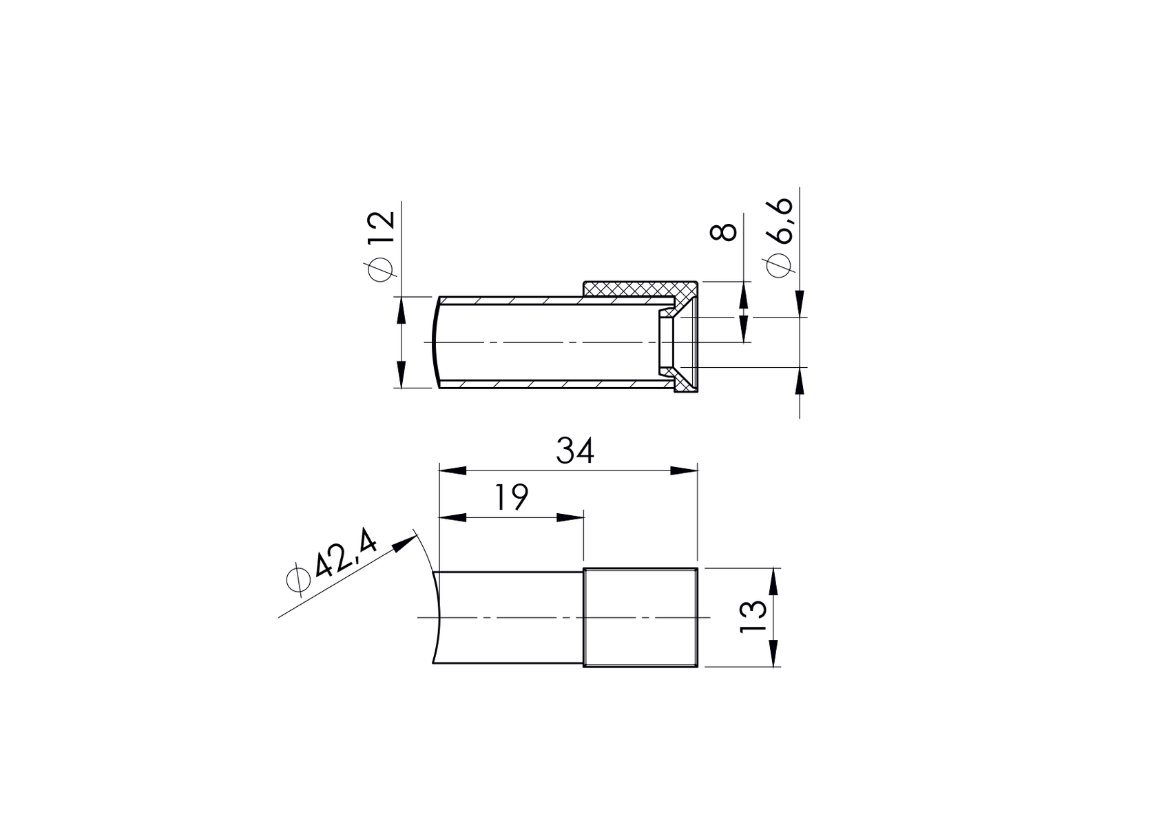 Support against glass falling out flat