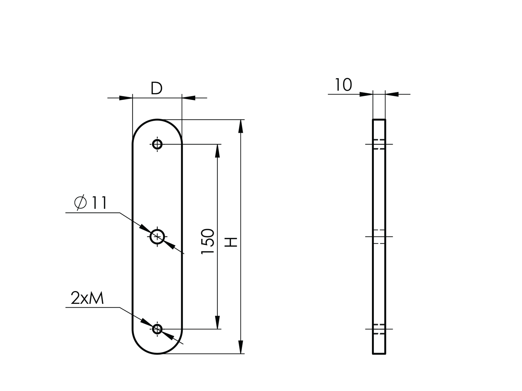 Anchoring plate for glass clamps