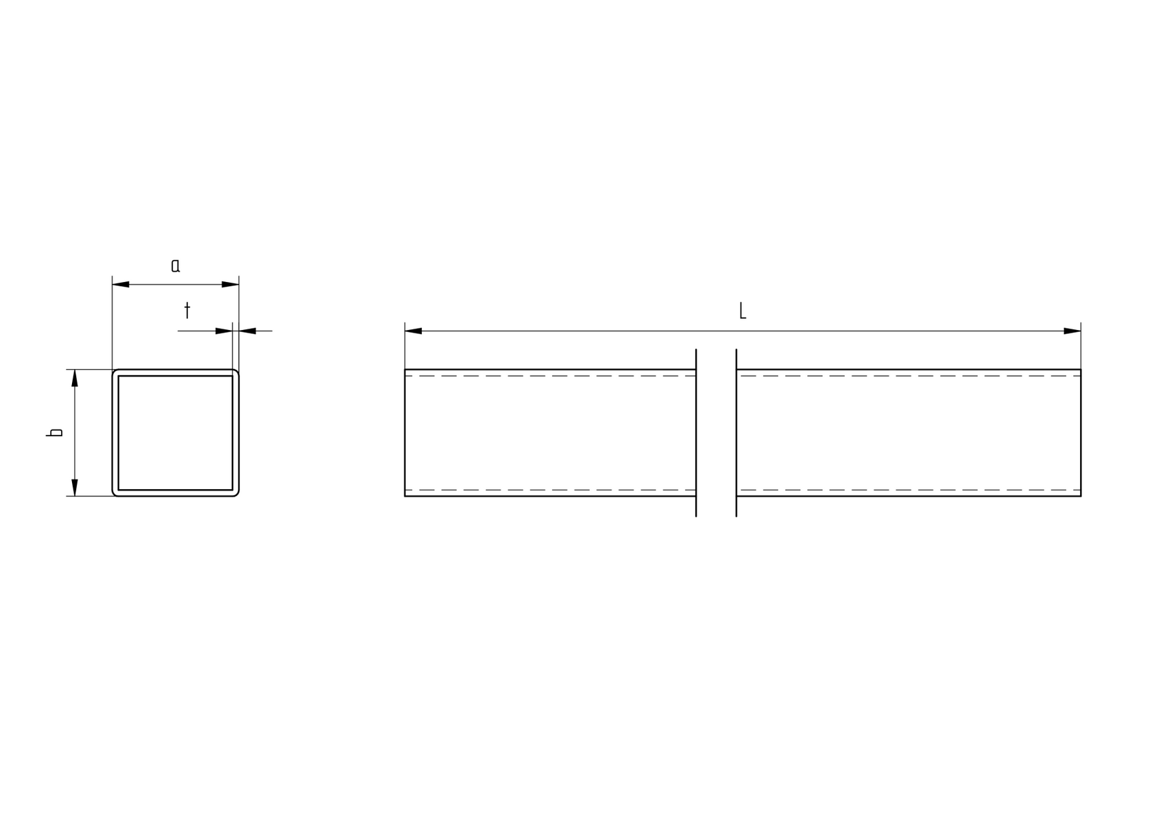 Square - stainless steel