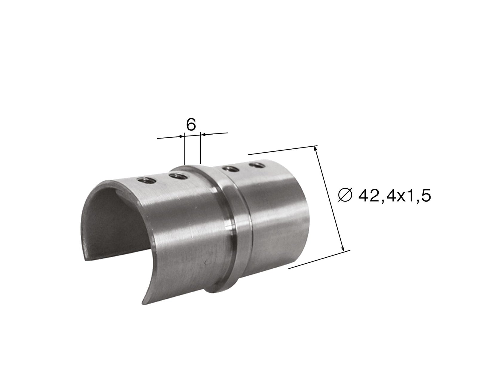 Handrail bracket - Glass clamp - connector