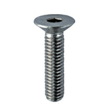 Hexagon socket countersunk head screw, AISI304, M6x60