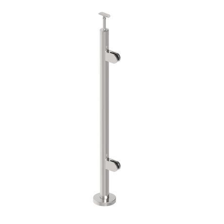 Stainless steel pole, VK-straight, right