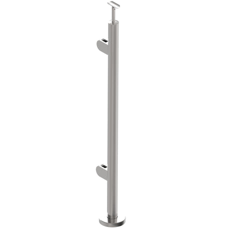 Stainless steel pole, VK-straight, left AISI304, D