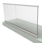 Aluminiumprofil mit Glasfüllung