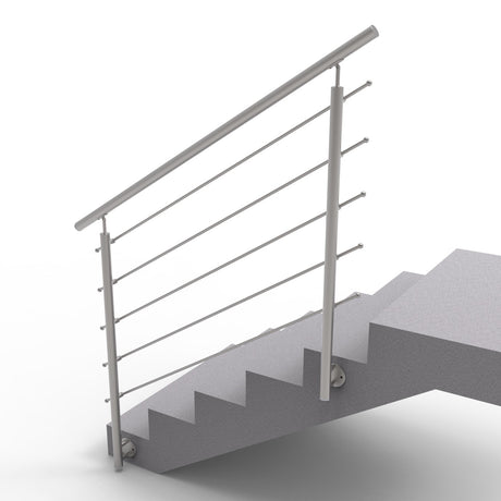 Railing AISI304, BR STAIRS AISI304, D42,4/5xd12/H1