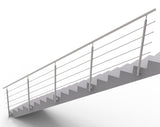 Railing AISI304, BR STAIRS AISI304, D42,4/4xd12/H9