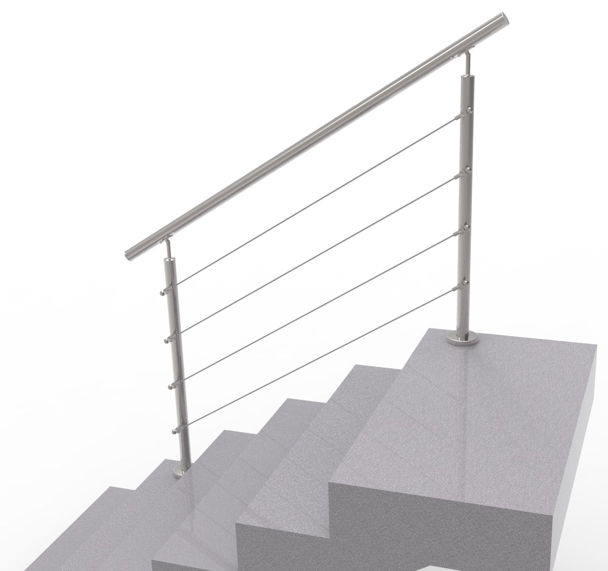 Cable railing AISI304, VR STAIRS AISI304, D42,4/4x