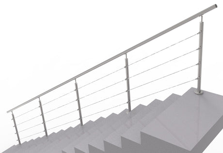 Cable railing AISI304, VR STAIRS AISI304, D42,4/4x