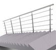 Railing AISI304, VR STAIRS AISI304, D42,4/5xd12/H1