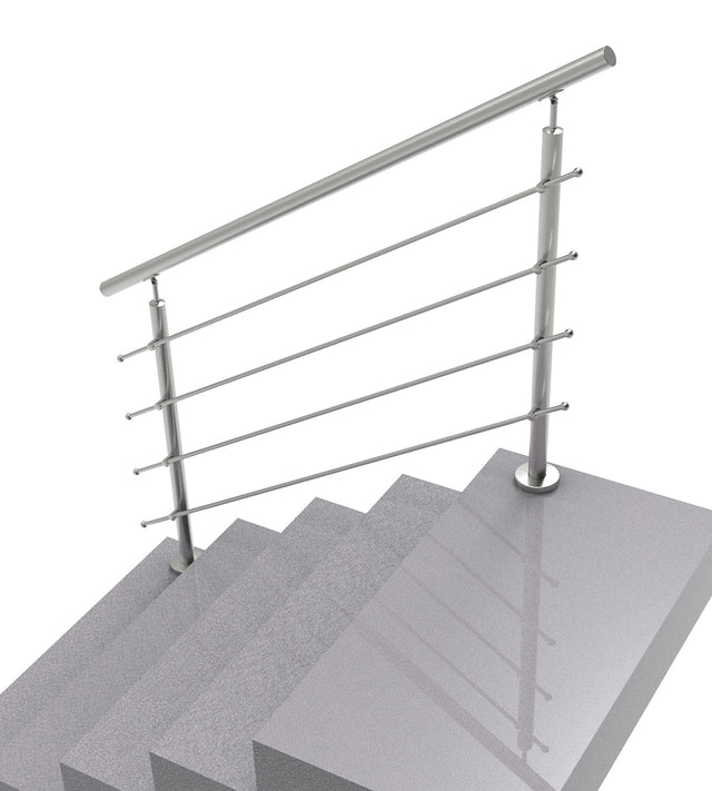 Railing AISI304, VR STAIRS AISI304, D42,4/4xd12/H9