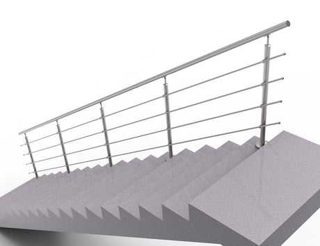 Railing AISI304, VR STAIRS AISI304, D42,4/4xd12/H9